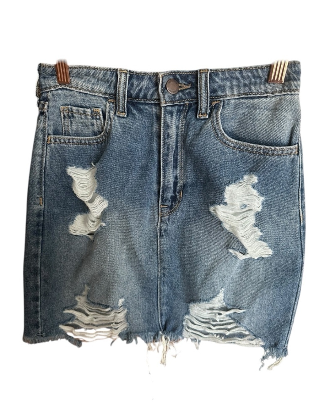 Hollister Light Blue Denim Skirt